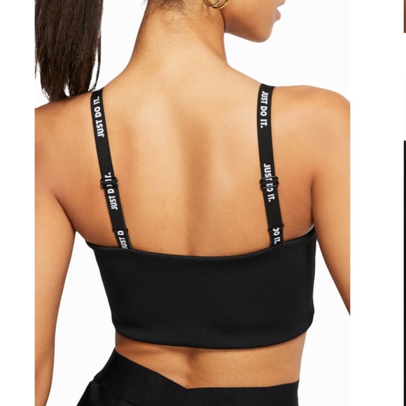 Nike JDI Cropped Rib Top Black - Picture 12 of 12